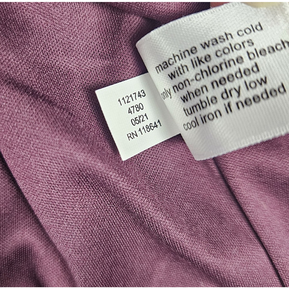 Lane Bryant Floral Blouse Womens 18 Lined Semi Sheer Career V-Neck Ruffle Party - Picture 12 of 14